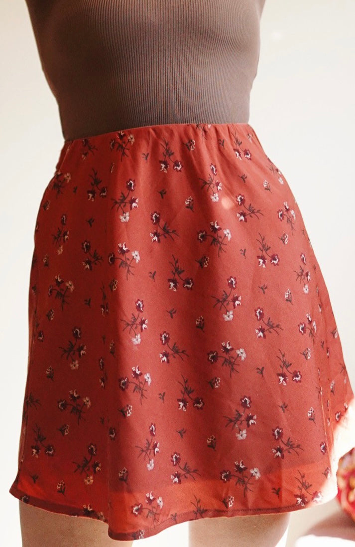 Lush Autumn Mini Skirt